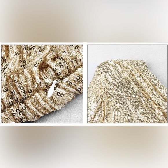 Karma One Shoulder Sequins Mesh Party Dress - Picture 6 of 8